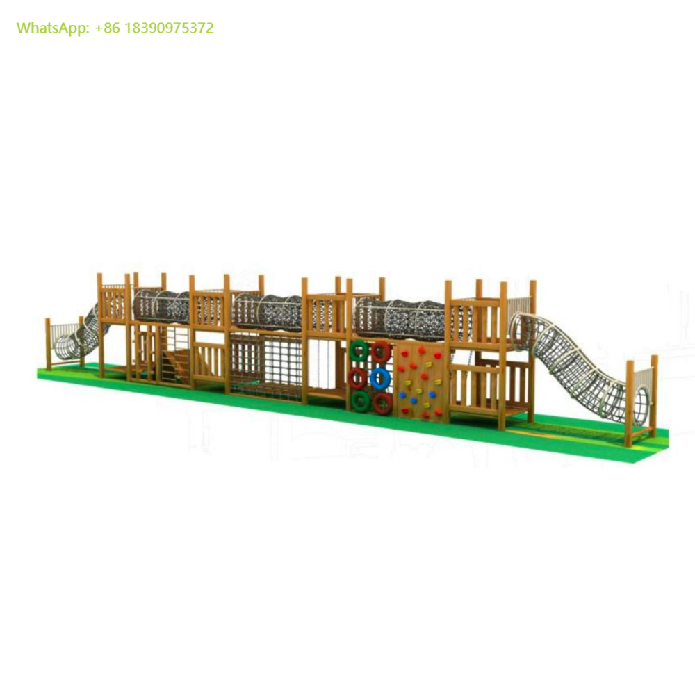 Kids Outdoor Wooden Climbing Frame - Best Selling Custom Colorful Multifunctional Composable