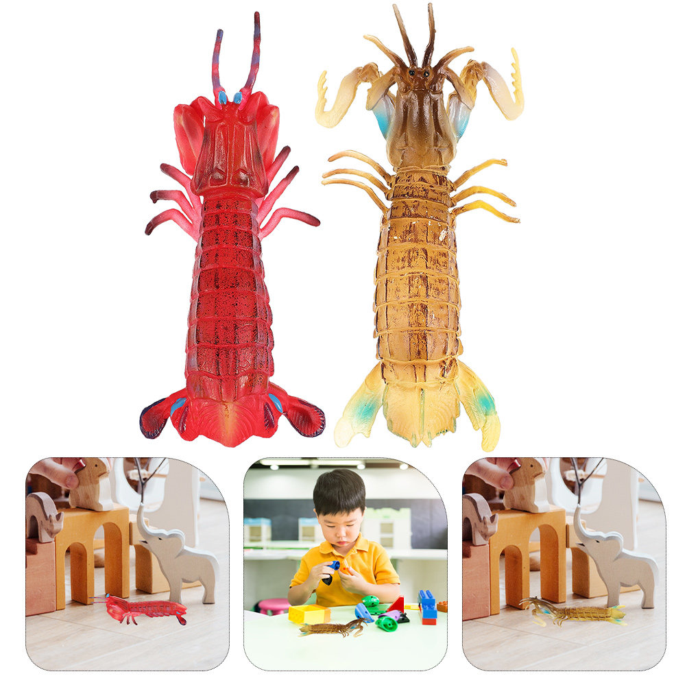 Kids Outdoor Learning Activities - 2Pcs Animal Shrimp Simulation Mantis Shrimp