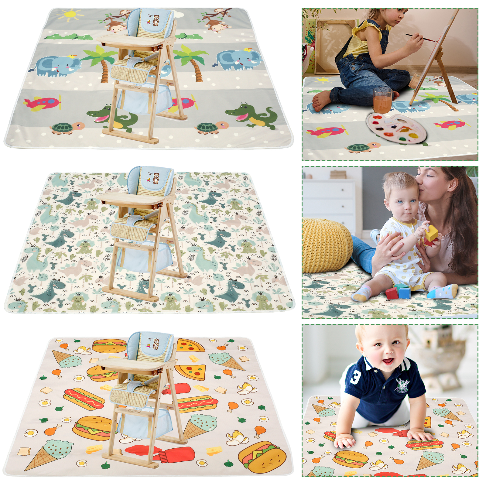 Kids Outdoor Flooring - Baby Splat Mat for Under High