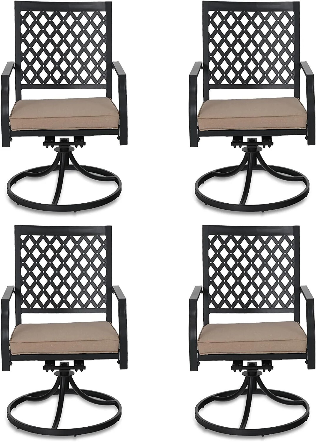 Patio Chair Set of 4 Swivel Di - огляд і ціна Kids Outdoor Dining Set