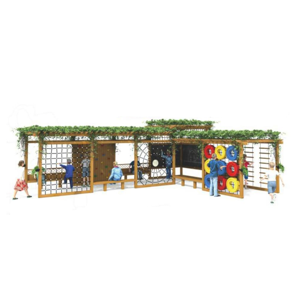 Best Selling Custom Colorful M - огляд і ціна Kids Outdoor Wooden Climbing Frame