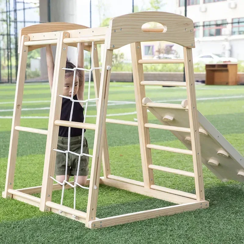 Wooden Climbing Frame Playgrou - огляд і ціна Kids Outdoor Wooden Climbing Frame