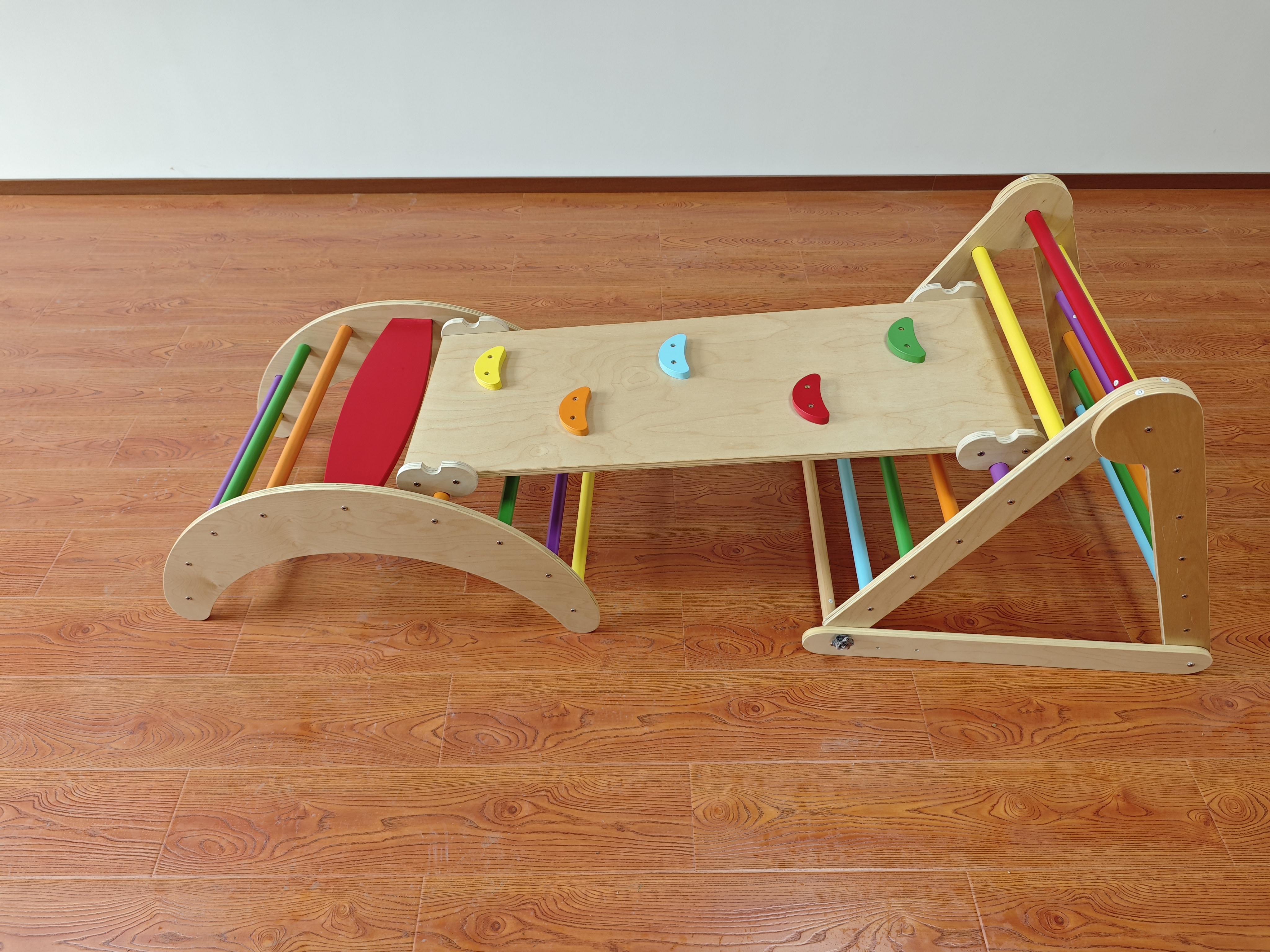 Hot Selling 3-in-1 Montessori  - огляд і ціна Kids Outdoor Wooden Climbing Frame
