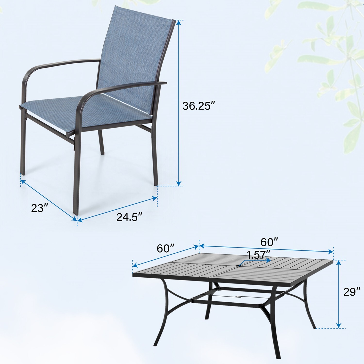 9 Piece Patio Furniture Set Ou - огляд і ціна Kids Outdoor Dining Set