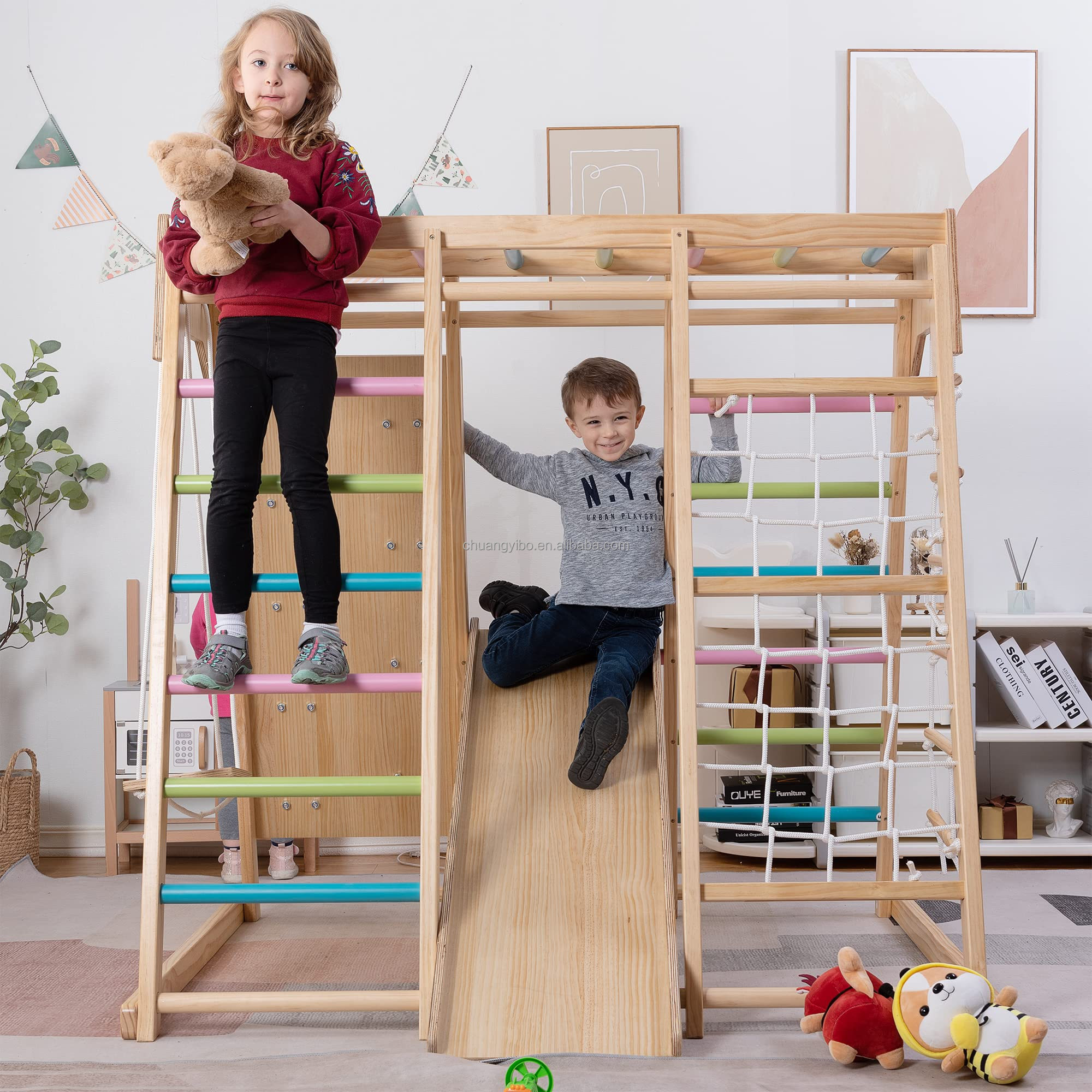 Climbing Walls Amusement Park  - огляд і ціна Kids Outdoor Climbing Wall