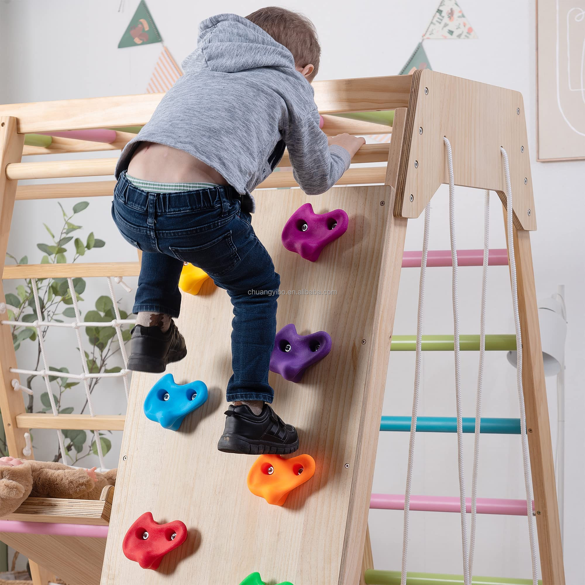 Climbing Walls Amusement Park  - огляд і ціна Kids Outdoor Climbing Wall