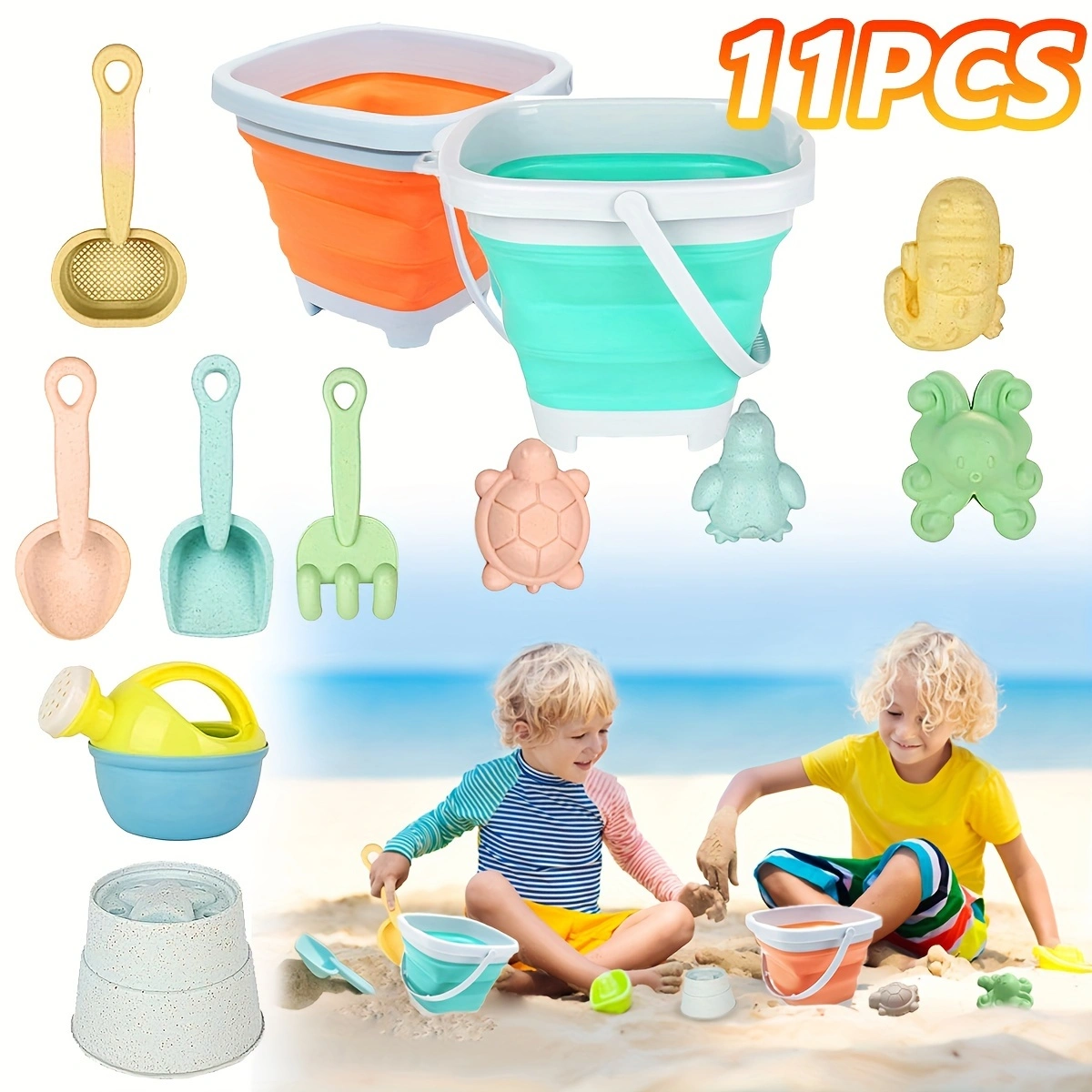 11Pcs Beach Toys Set Gift Pack - огляд і ціна Kids Outdoor Exercise Equipment