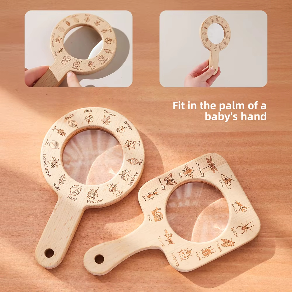 Wooden Magnifying Glass for Ki - огляд і ціна Kids Outdoor Gifts