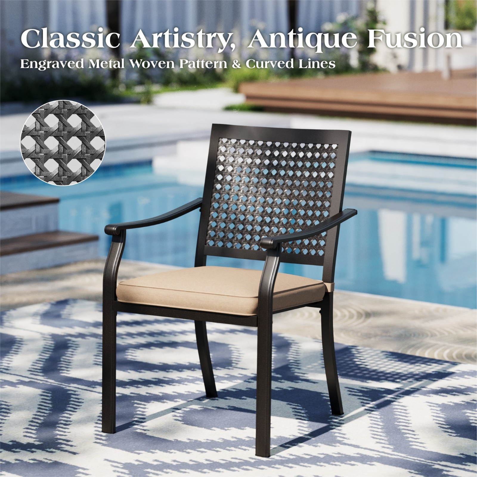 Outdoor Dining Chairs Set of 2 - огляд і ціна Kids Outdoor Dining Set