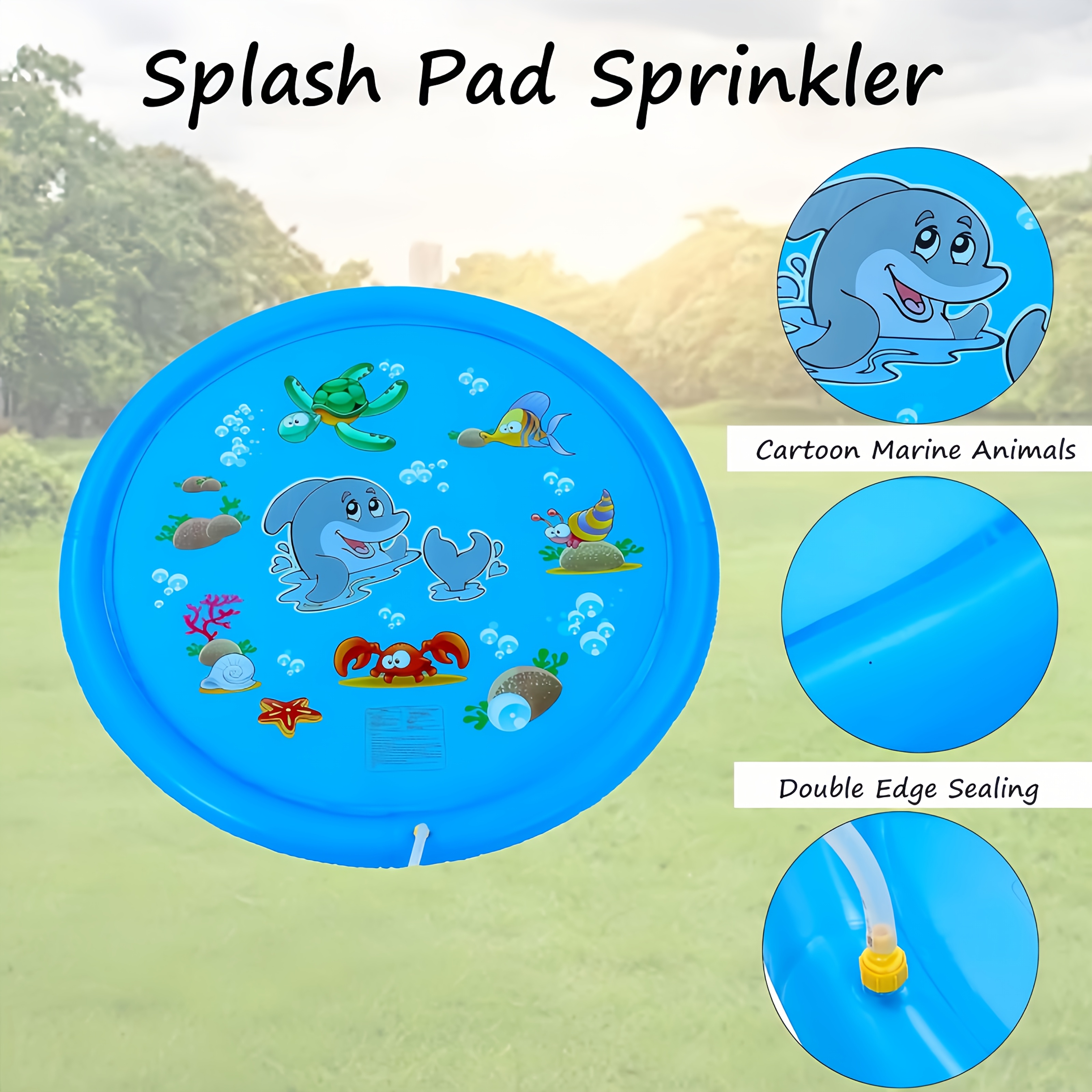 PVC Inflatable Splash Pad Spri - огляд і ціна Kids Outdoor Exercise Equipment