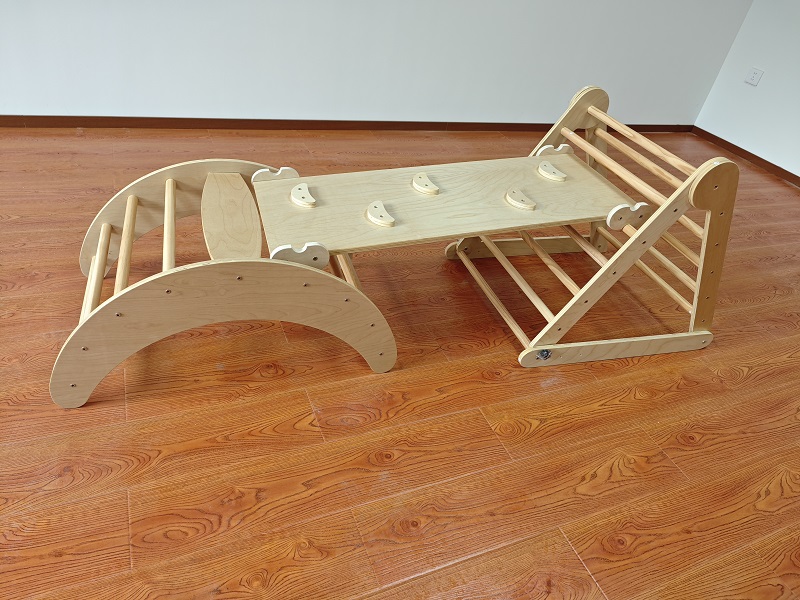 Hot Selling 3-in-1 Montessori  - огляд і ціна Kids Outdoor Wooden Climbing Frame
