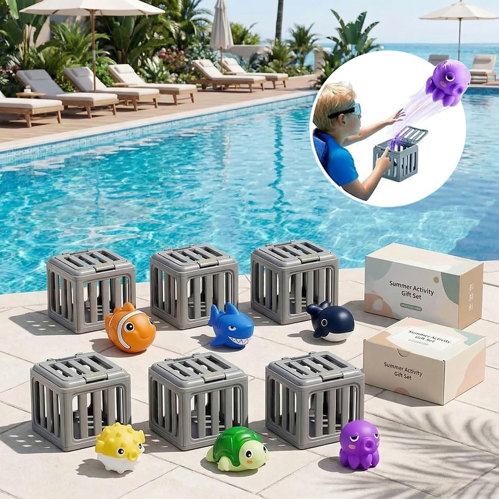 Kids Pool Diving Toys with Fis - огляд і ціна Kids Outdoor Gifts