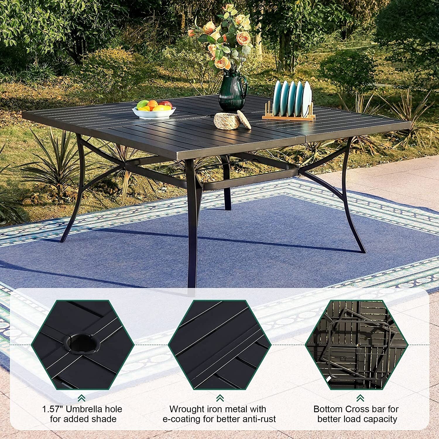 9 Piece Patio Table Set Outdoo - огляд і ціна Kids Outdoor Dining Set