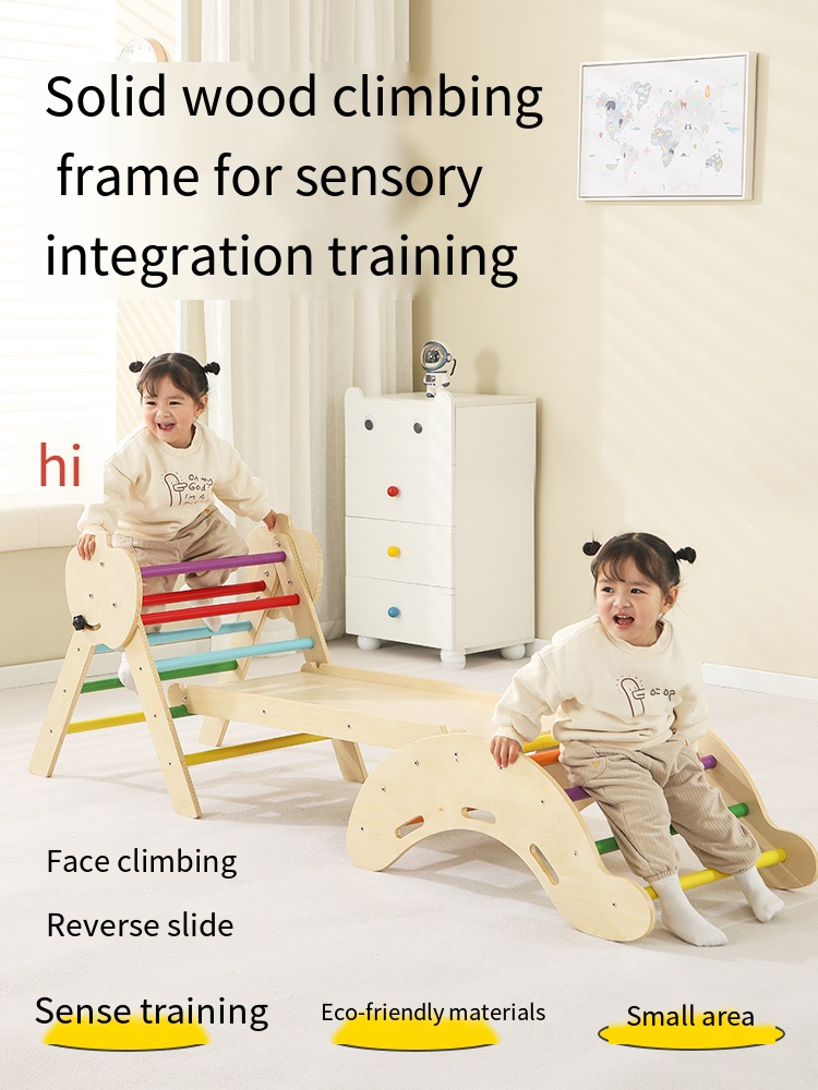 Hot Selling 7-in-1 Montessori  - огляд і ціна Kids Outdoor Wooden Climbing Frame