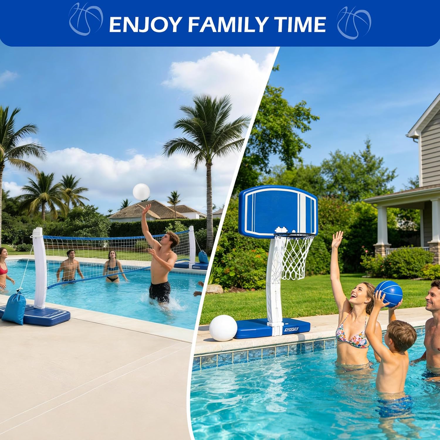 Above Ground Pool Basketball H - огляд і ціна Kids Outdoor Basketball