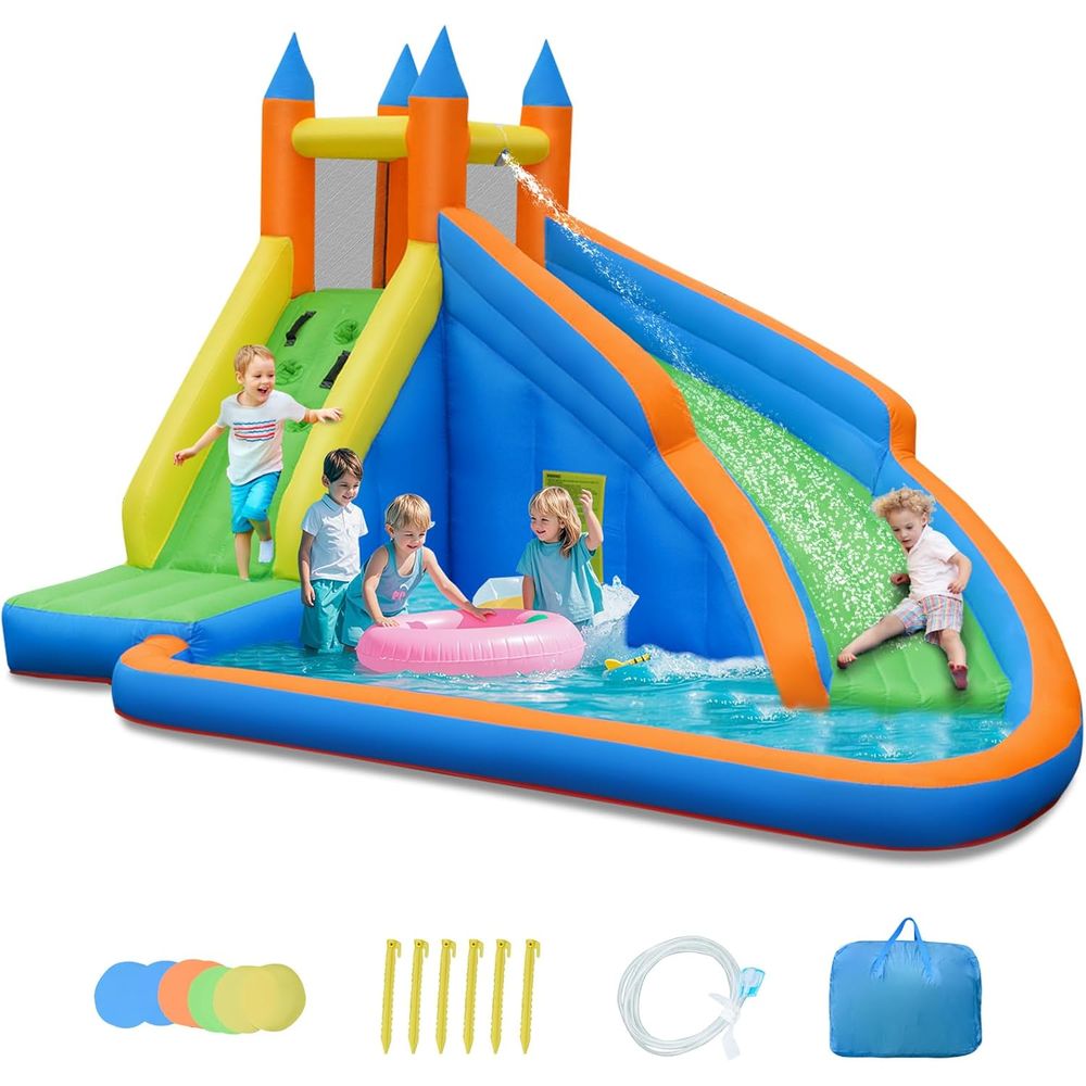 Iatable Water Slide, Kids Boun - огляд і ціна Kids Outdoor Climbing Wall