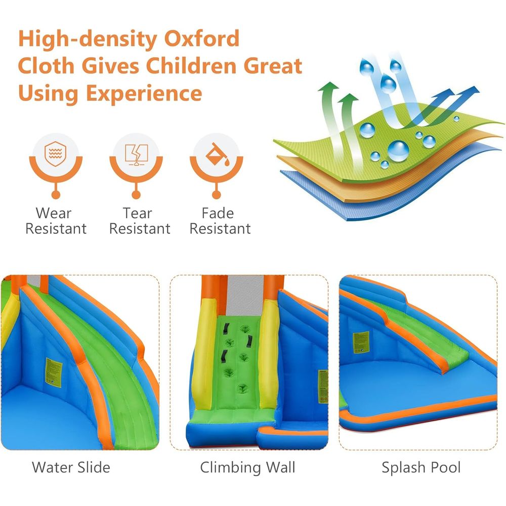 Iatable Water Slide, Kids Boun - огляд і ціна Kids Outdoor Climbing Wall