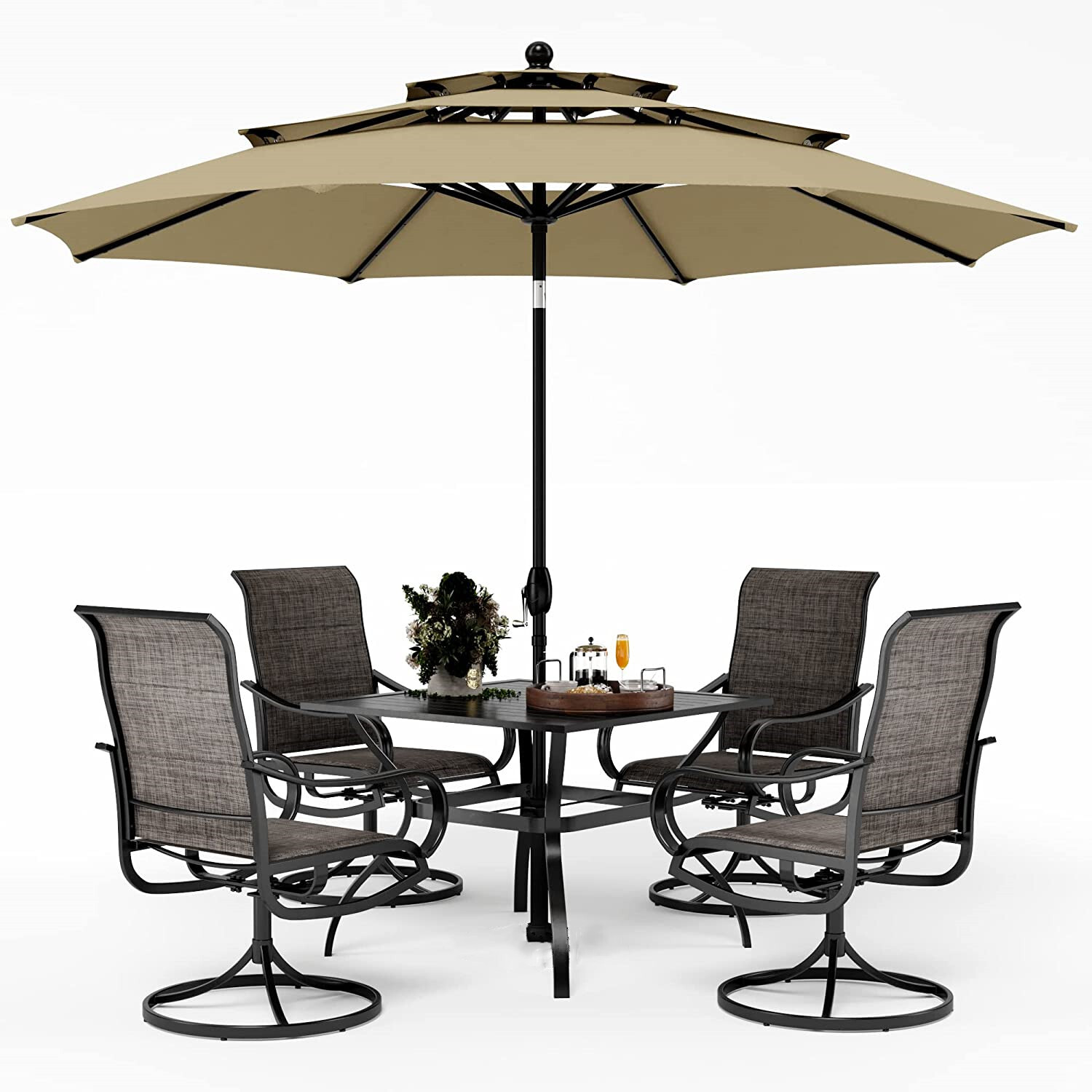 Patio Furniture Set of 6 with  - огляд і ціна Kids Outdoor Dining Set
