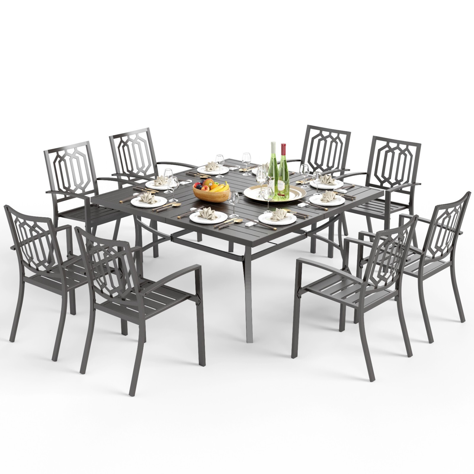 9 Piece Patio Table Set Outdoo - огляд і ціна Kids Outdoor Dining Set