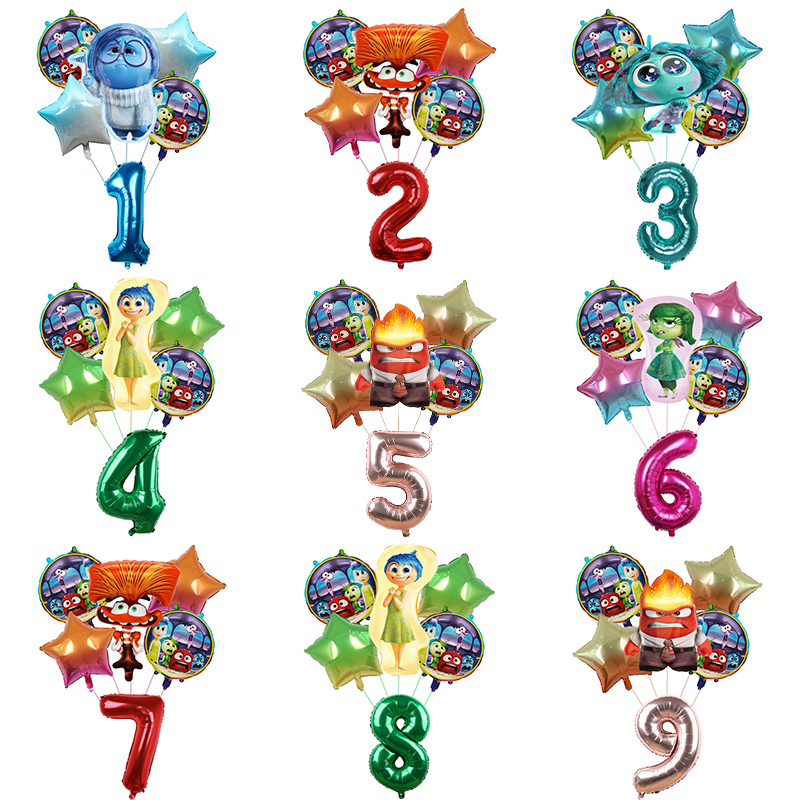 6pcs New Inside Out2 Balloons  - огляд і ціна Kids Outdoor Easter Toys