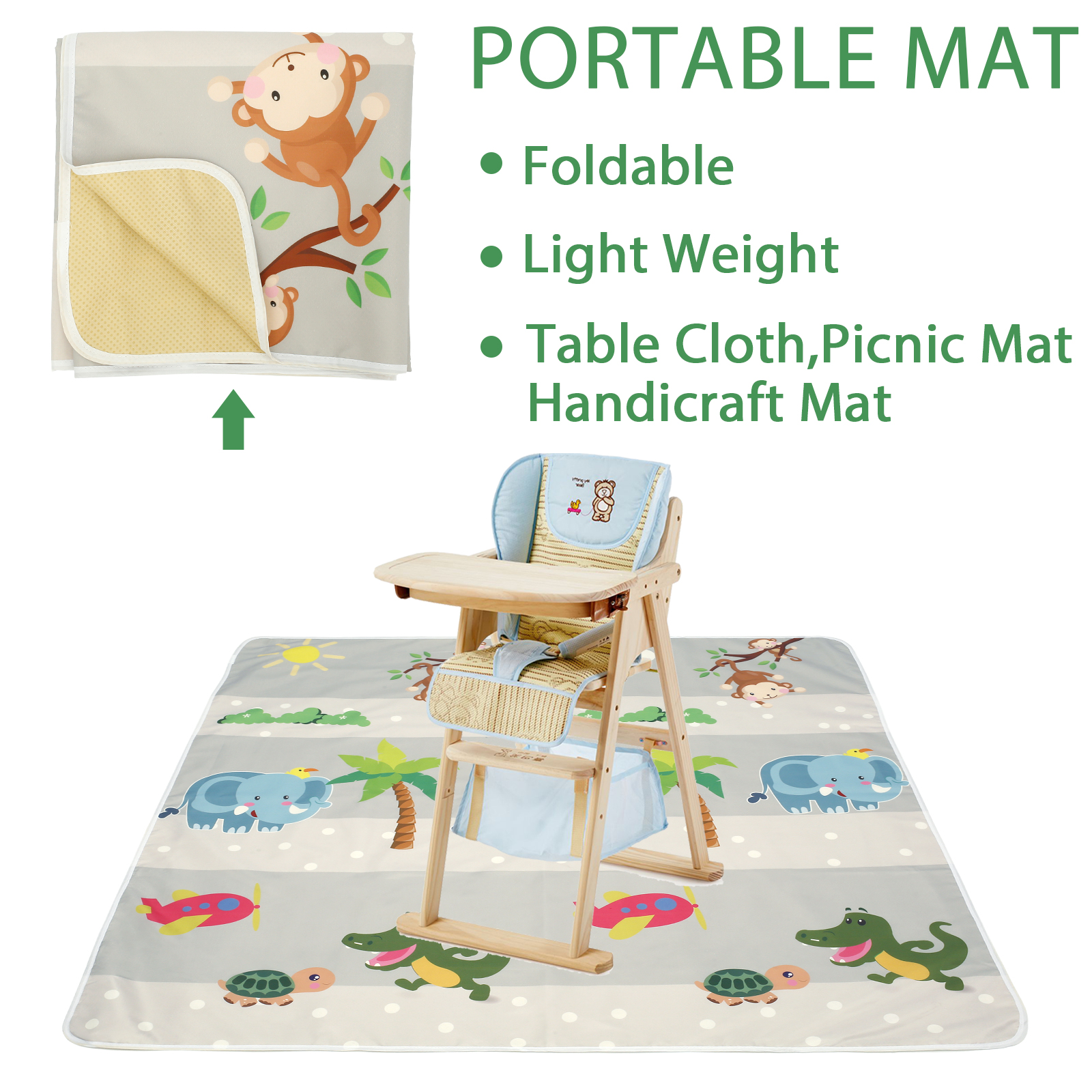 Baby Splat Mat for Under High  - огляд і ціна Kids Outdoor Flooring