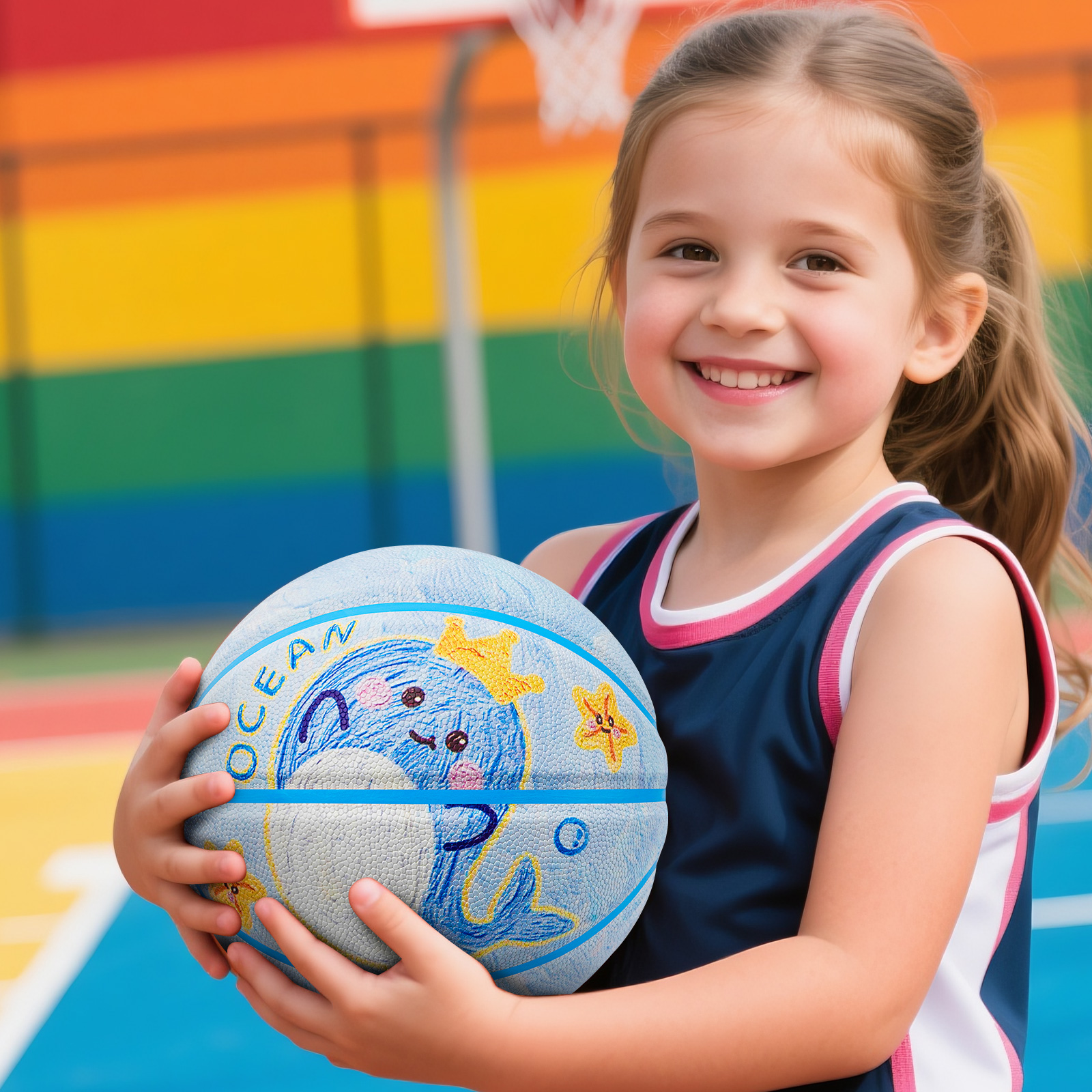 Kuangmi Whale Children's Baske - огляд і ціна Kids Outdoor Basketball