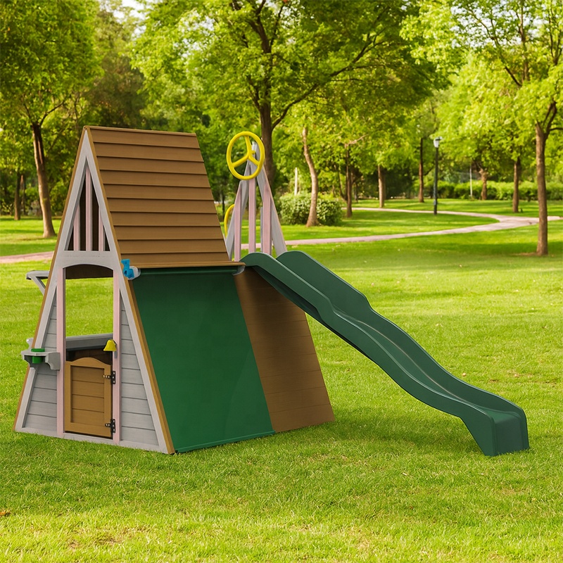 Kids Outdoor Playground Equipm - огляд і ціна Kids Outdoor Wooden Climbing Frame
