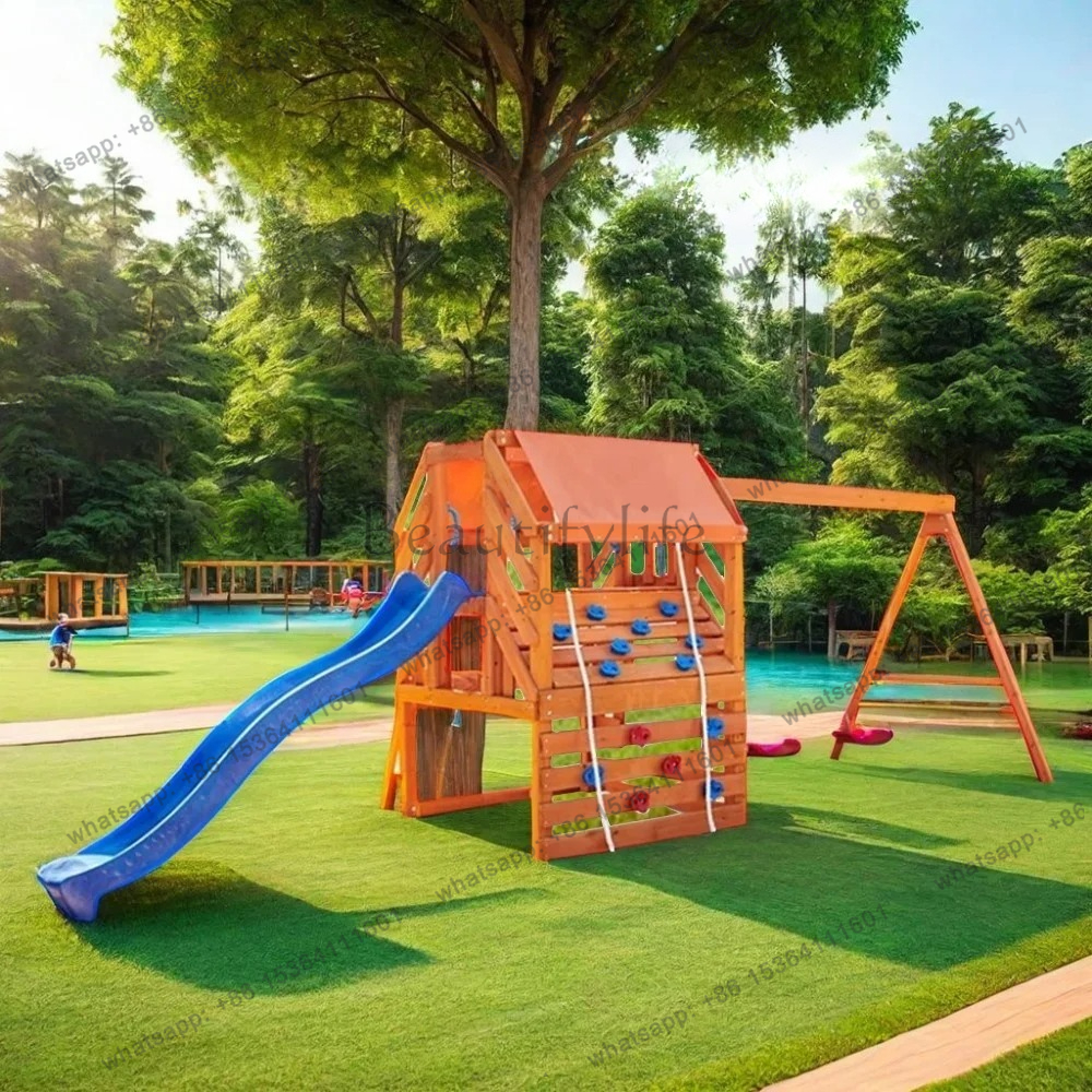 Outdoor Playground Climbing Fr - огляд і ціна Kids Outdoor Wooden Climbing Frame