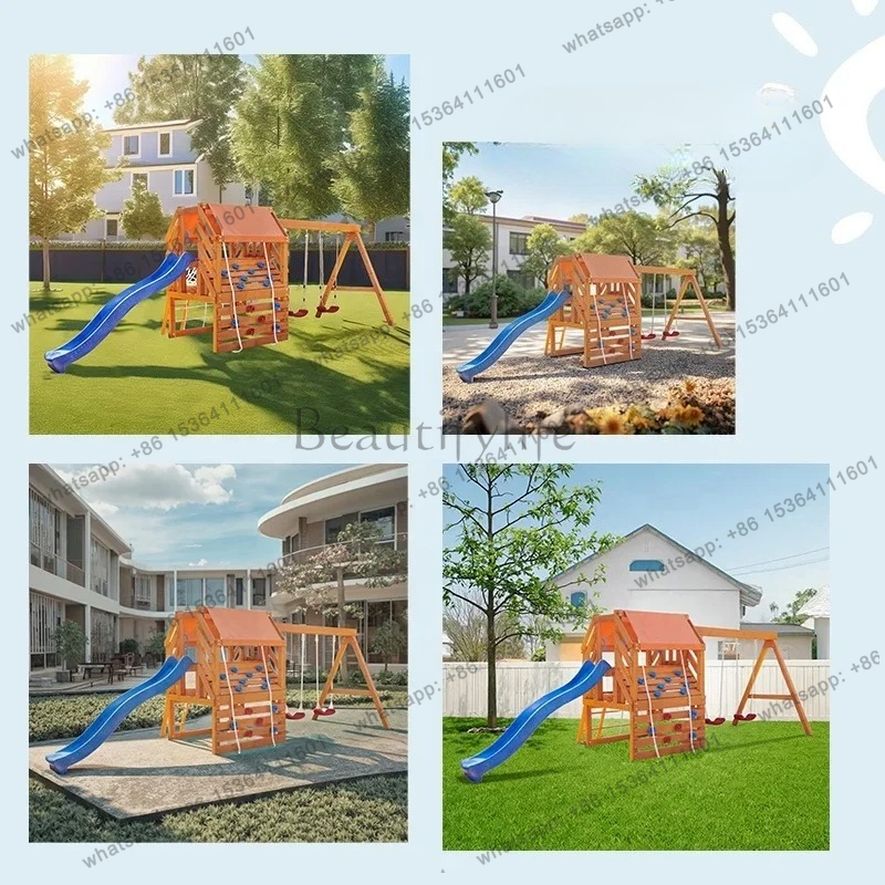 Outdoor Playground Climbing Fr - огляд і ціна Kids Outdoor Wooden Climbing Frame
