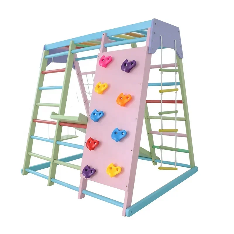 Kids Wooden Climbing Frame Ind - огляд і ціна Kids Outdoor Wooden Climbing Frame