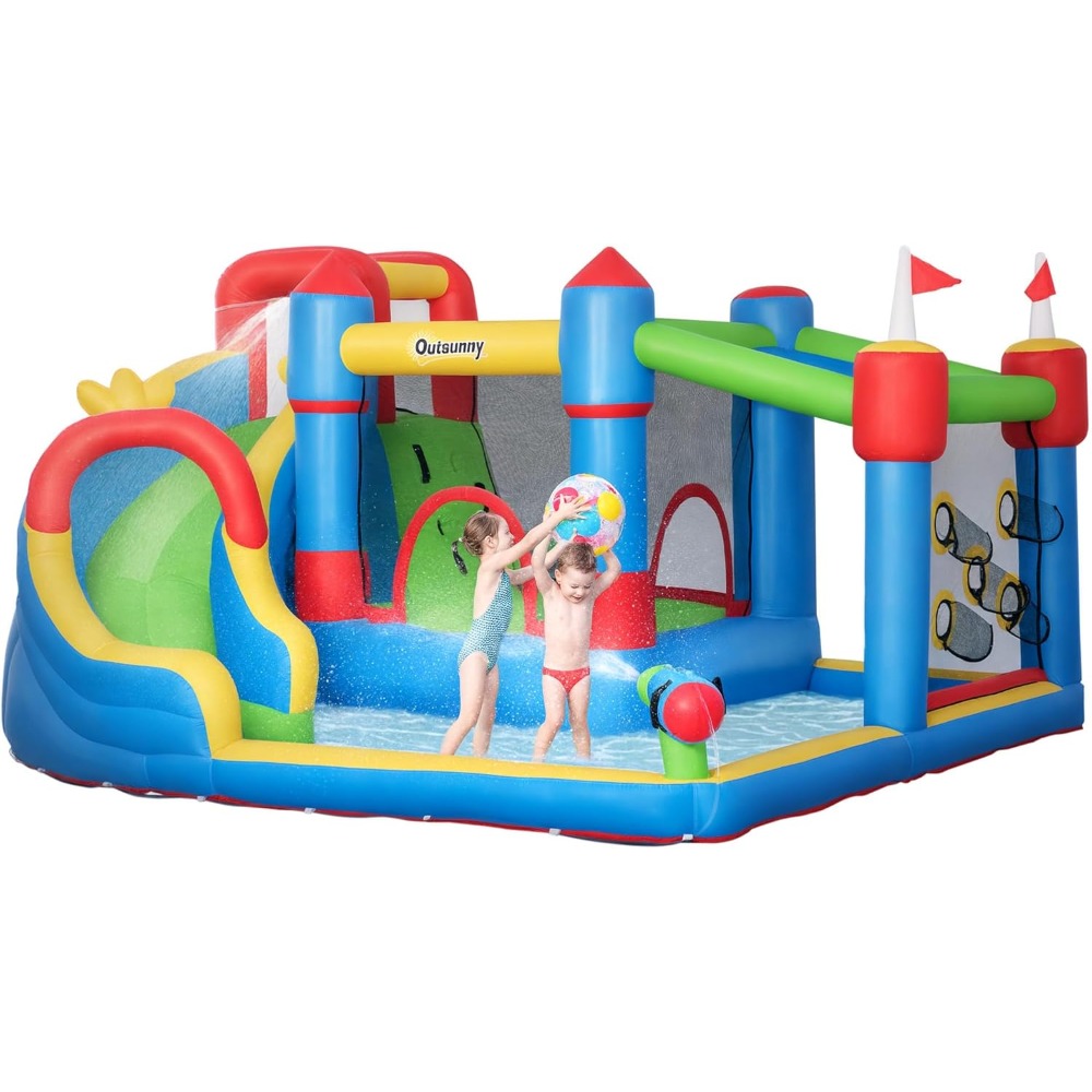 Inflatable Water Slide with Sp - огляд і ціна Kids Outdoor Climbing Wall