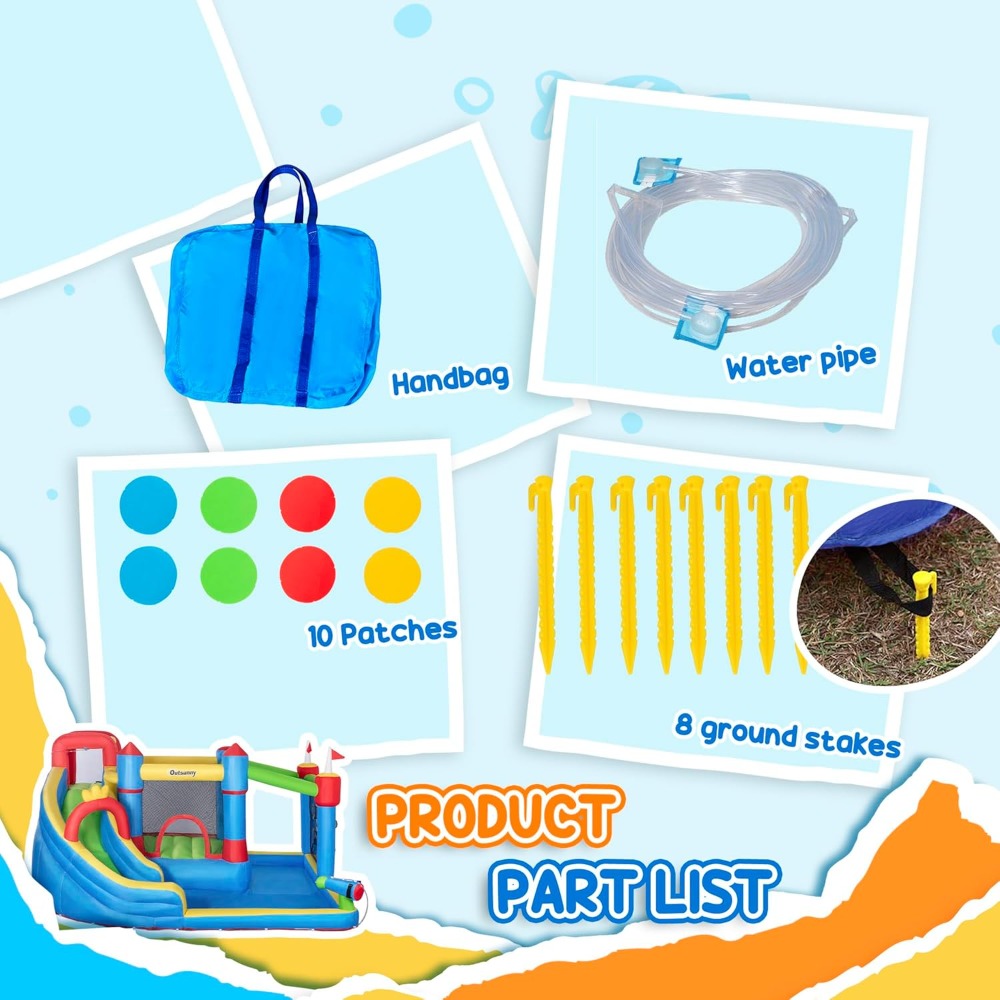 Inflatable Water Slide with Sp - огляд і ціна Kids Outdoor Climbing Wall