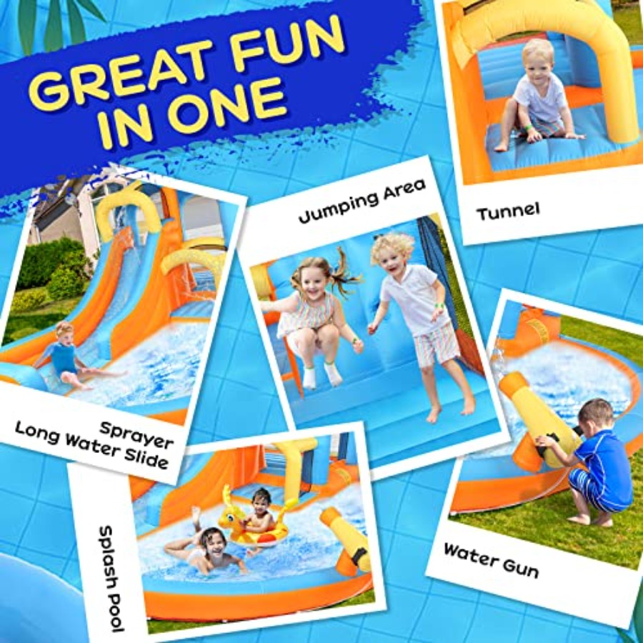 Outdoor backyard 5-in-1 inflat - огляд і ціна Kids Outdoor Climbing Wall