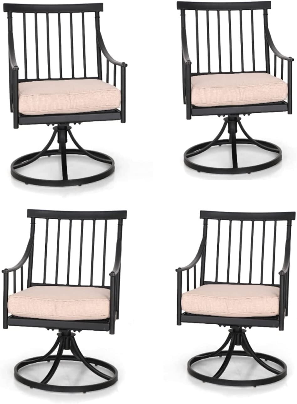 Swivel Patio Chair Set of 4 Ou - огляд і ціна Kids Outdoor Dining Set