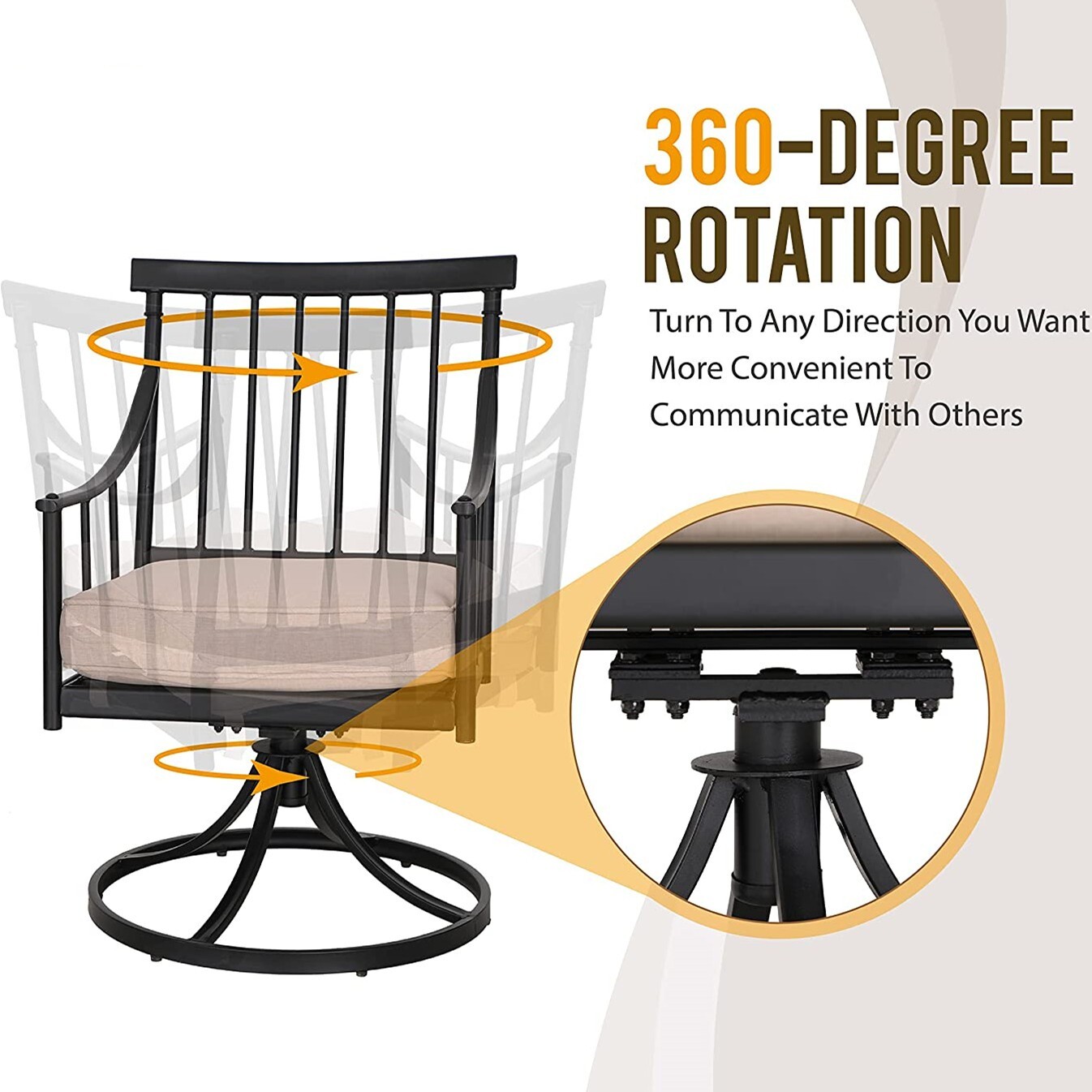 Swivel Patio Chair Set of 4 Ou - огляд і ціна Kids Outdoor Dining Set