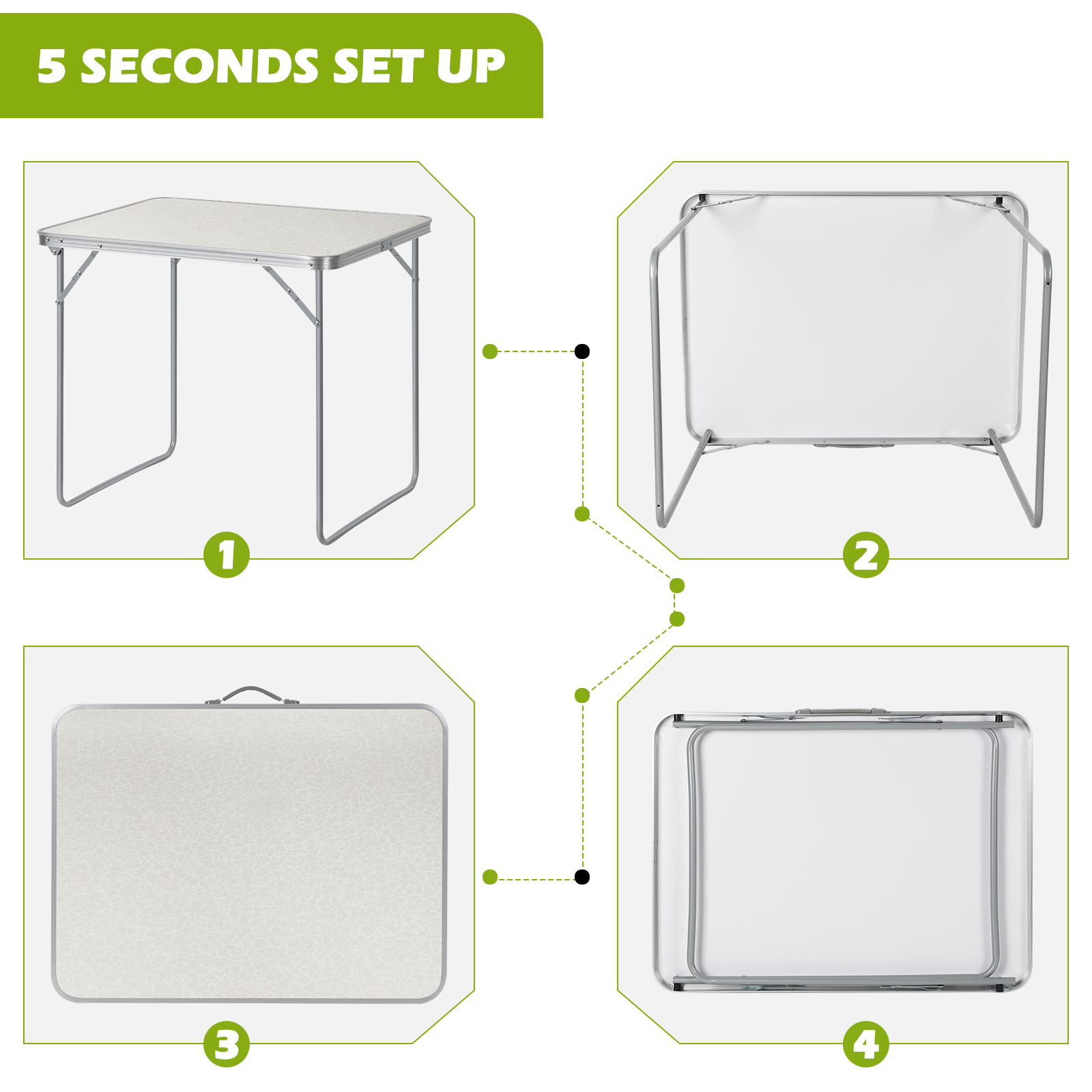 Portable Folding Outdoor Table - огляд і ціна Kids Outdoor Dining Set
